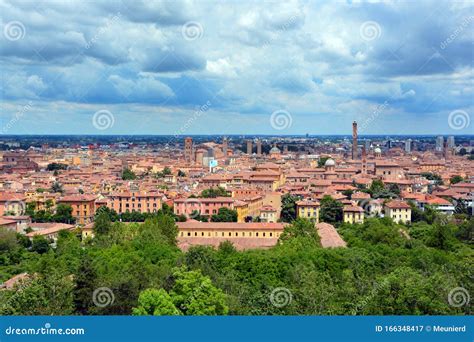 Panorama Of Bologna View From The Famous `prendiparte` Tower Editorial