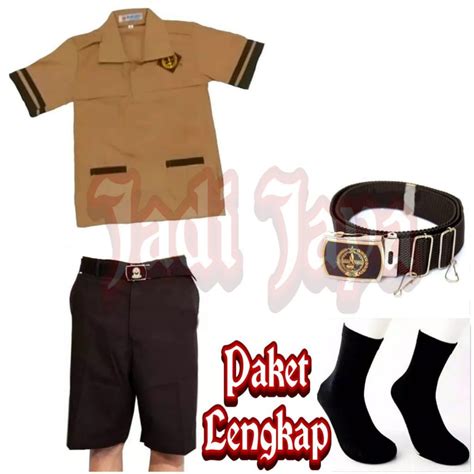 Jual Setelan Seragam Sd Pramuka Siaga Celana Pendek Baju Pendek Anak