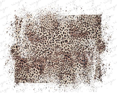 Distressed Leopard Sublimation Design Background Backsplash Etsy