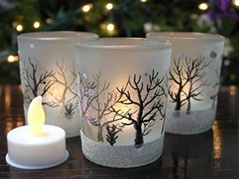 Frosted Glass Tea Light Holders Homystyle