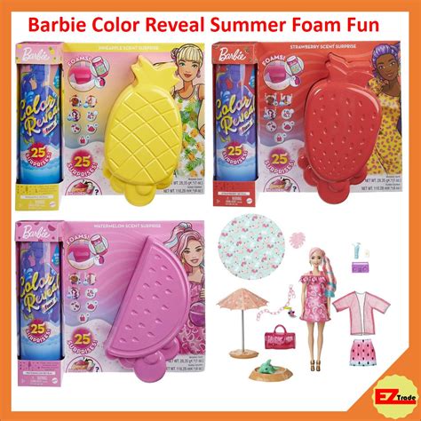 Barbie Color Reveal Foam Doll Pet Friend With Surprises Scented