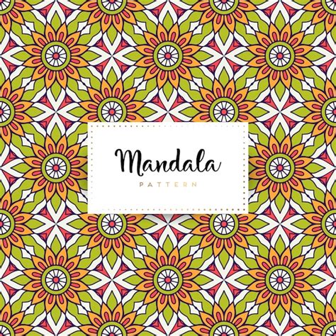 Fundo De Luxo Mandala Ornamental Vetor Premium