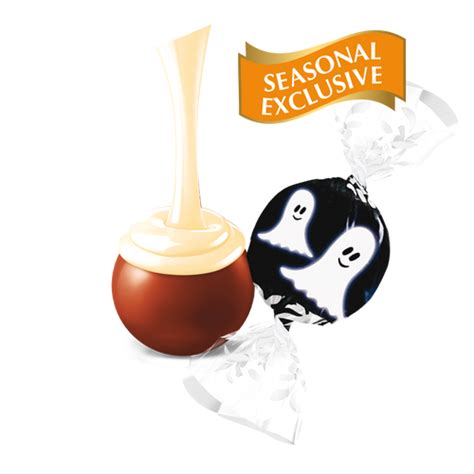 Milk White Chocolate Ghost Lindor Truffles 800 Pc Case 353 Oz