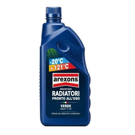 Liquido Antigelo Protettivo Radiatori Verde Arexons 20 1 Lt