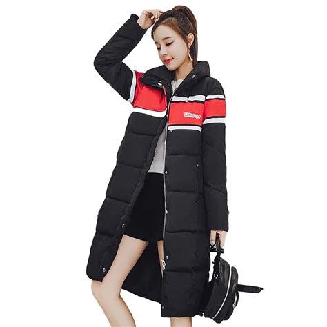 New Fashion 2018 Warm Thick Slim Long Down Parkas Stand Collar Women Down Jacket Winter Coat