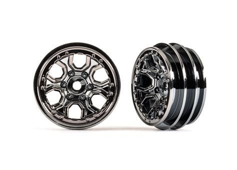 Traxxas 9770 Blkcr Wheels 10 Black Chrome Small Addictions Rc