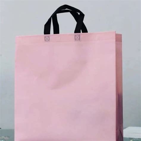 Plain Handle Type Loop Handle Bopp Non Woven Shopping Bags For