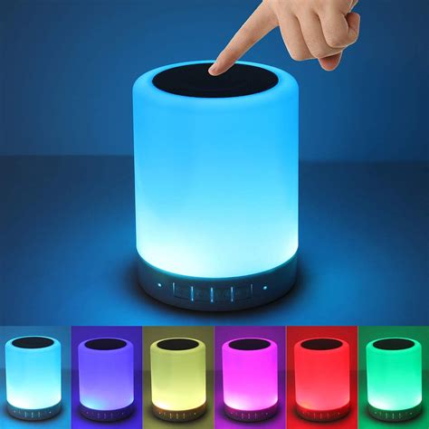 Amazon - Night Light Bluetooth Speaker, Portable Wireless Bluetooth Speakers, Touch Control ...