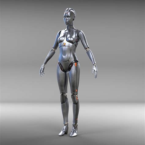 Female Cyborg Robot 3D Model TurboSquid 1232227