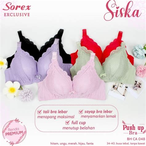 Jual Bra Sorek Push Up Penekan Lemak Ca Tanpa Kawat Renda Halus Busa