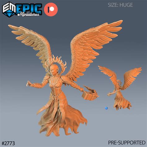 3D Printable Hells Angel Zariel Attacking / Devil Army / Evil Archangel ...