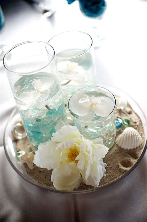 Centerpieces Sand Petal Weddings Beach Wedding Centerpieces Beach