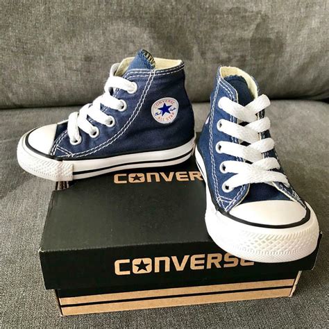 Converse Size 4 Toddler All Star kids shoes / boots. Baby / toddler size 4 Navy | in Ingleby ...