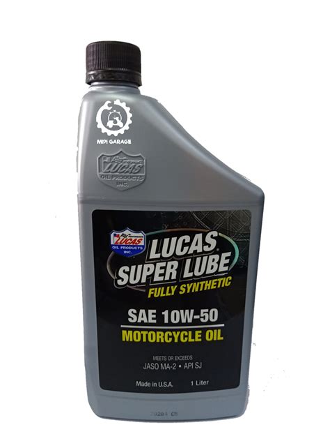 LUCAS Super Lube Fully Synthetic Motorcycle Oil 1Liter Original