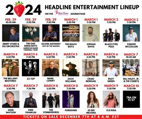 Strawberry Festival 2024 Lineup Nada Tallie