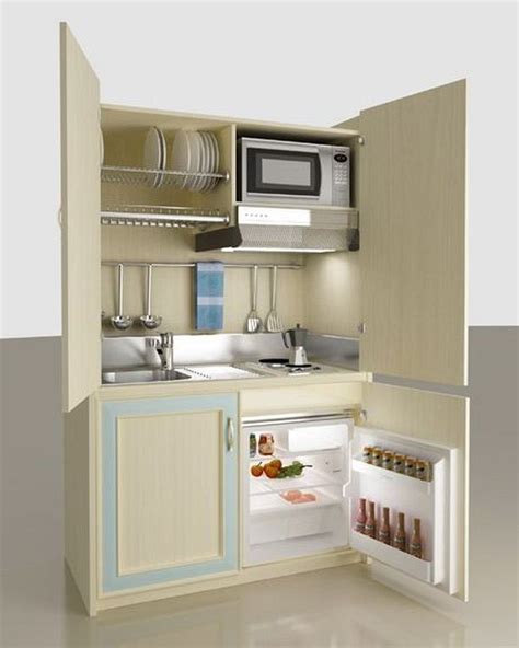 30 Mini Kitchen Set Design Ideas For Tiny Apartment Small Kitchenette Small Kitchen