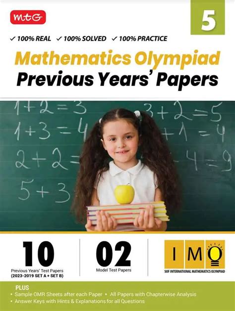 Mtg Class 5 Mathematics Olympiad Previous 5 Years Papers For 2024 Exam