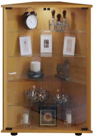 Vcm Holz Glas Vitrine Sammelvitrine Glasvitrine Eckvitrine Standvitrine