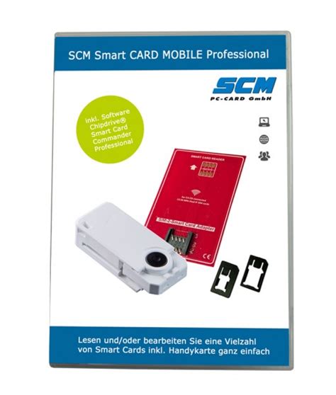 SCM Smart CARD MOBILE Professional Kartenleser Plus Software Zum