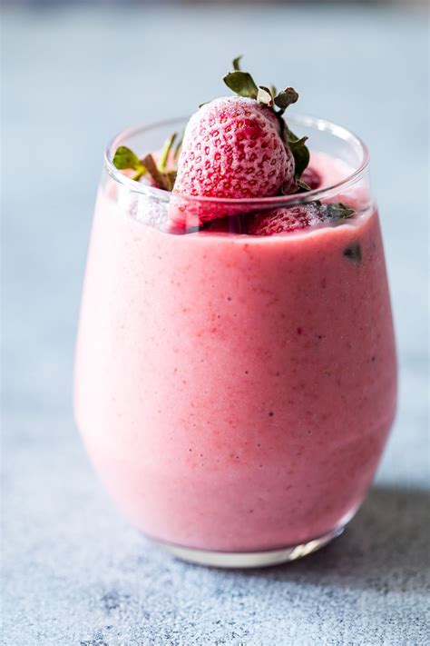 Frozen Strawberry Greek Yogurt Smoothie 10 Minute Breakfast