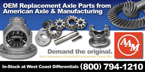 Aam Axle Parts American Axle At West Coast Differentials