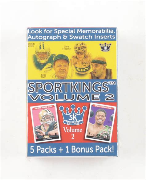 2021 Sportkings Volume 2 Blaster Box With 5 Packs Pristine Auction