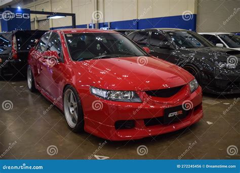 Red Honda Accord Euro R In The Elite Showcase Editorial Photo Image