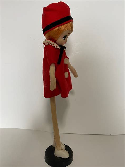 Vintage 1960s Mod Dakin Dream Doll Posable Red Dress Etsy