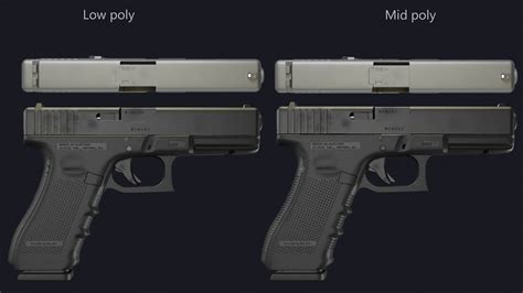 Glock 17 Gen 4 Handgun 3d Model By Andermaiden2nd