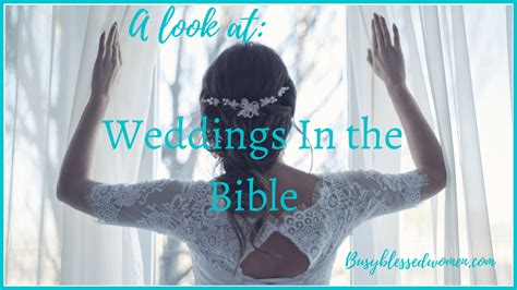 Weddings In The Bible