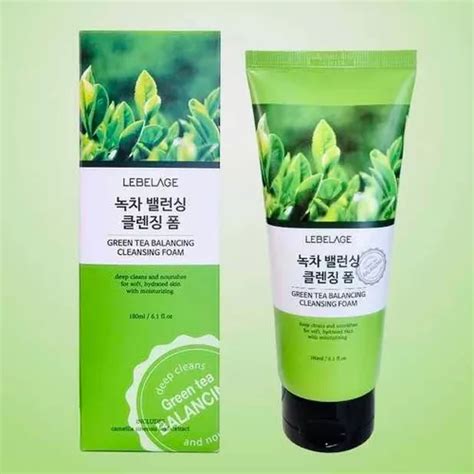 Jabon Espuma Limpiadora Facial Coreana De Té Verde 2pz