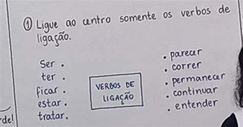 Atividade Verbos De Liga O