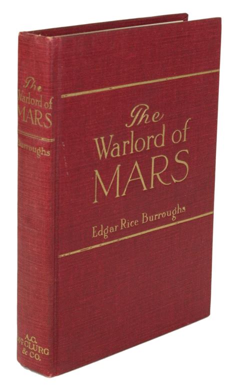 The Warlord Of Mars Edgar Rice Burroughs First Edition