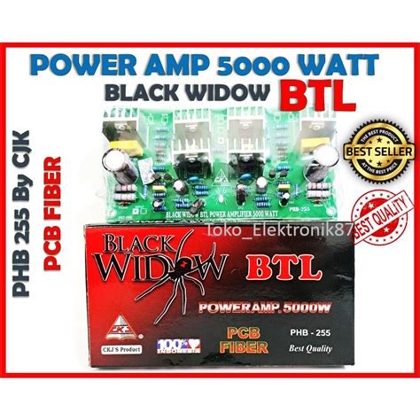 Jual Power Amplifier Watt Black Widow Btl Phb Ckj Shopee