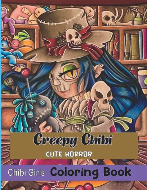 Buy Creepy chibi cute horror chibi girls coloring book: Beautiful Chibi girls coloring book For ...