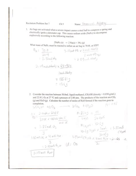 Scanned Documents 21 Chemistry Practice Questions With Answer Keys