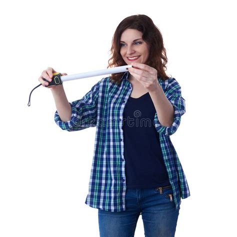 Young Woman In Casual Clothes Over White Isolated Background Stock