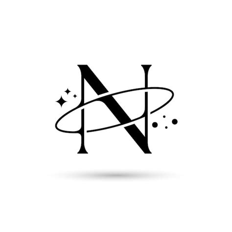 Logotipo Del Vector De Letras N En El Que Una Imagen Abstracta De Un