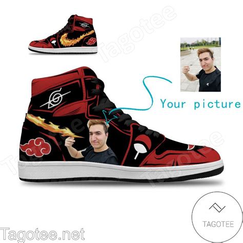 Personalized Naruto Custom Anime Shoes Akatsuki Itachi Fireball No