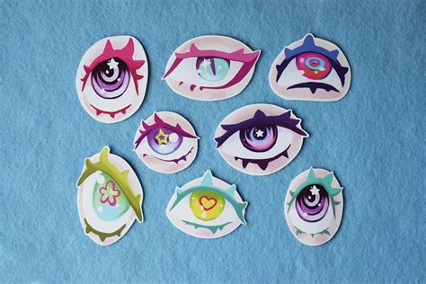 Anime Eyes Sticker Bundle Vinyl Stickers Unique - Etsy UK