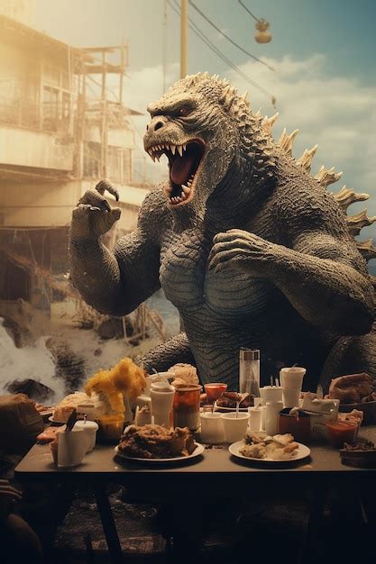 Premium Photo Godzilla Eats King Kong Photography