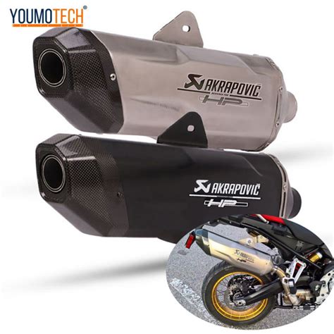 51mm Akrapovic Hp Canister Motorcycle Exhaust Pipe Exhaust Muffler Tail Pipe Escape Moto Muffler