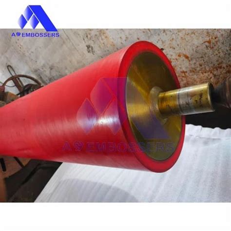 Embossing Silicone Coated Rubber Roller For Printing At