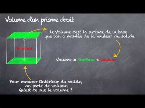 Math Matiques Volume D Un Prisme Droit Eme