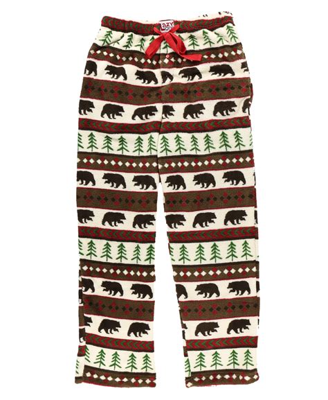 Bear Essentials Mens Fleece Pj Pants