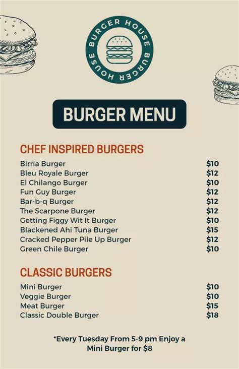 Free Burger Menu Templates Photoadking