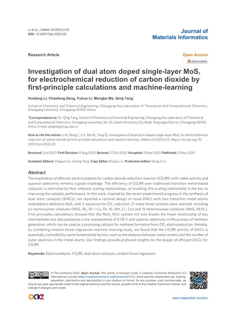 PDF Investigation Of Dual Atom Doped Single Layer MoS 2 For