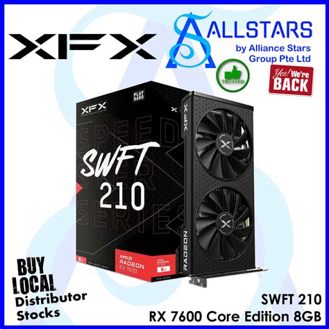 ALLSTARS We Are Back Promo XFX Speedster SWFT210 AMD RX 7600 Core