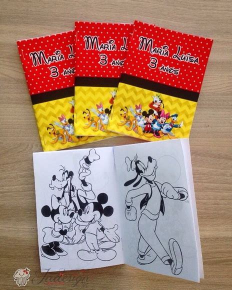 Livrinho De Colorir Turma Do Mickey Elo7 Produtos Especiais