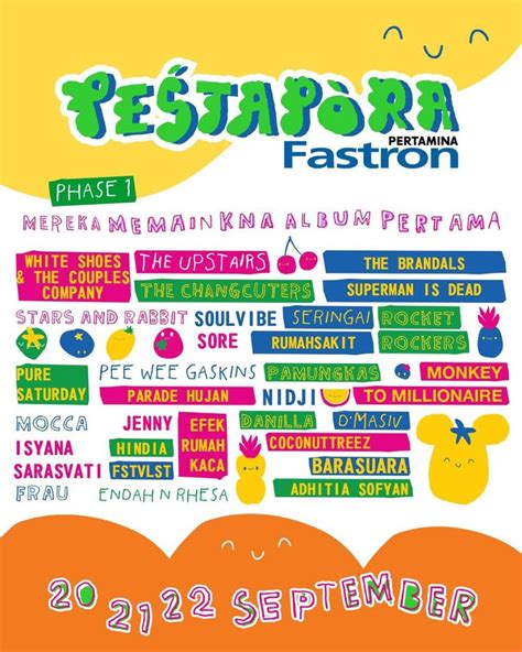 Daftar Line Up Pestapora